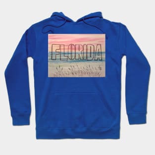 Florida Beach Postcard Hoodie